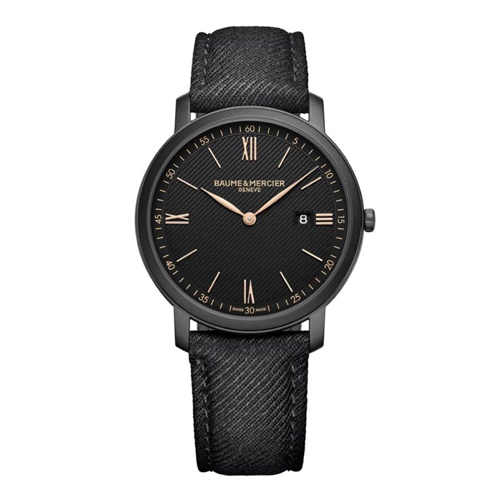 Baume & Mercier M0A10762 Classima Black Strap Watch - W35101