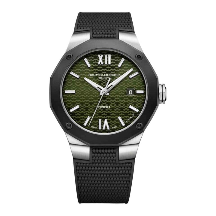 Baume & Mercier M0A10763 Riviera Automatic Black Strap Watch - W35102