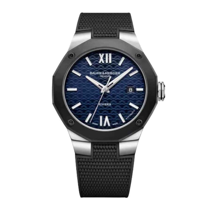 Baume & Mercier M0A10768 Riviera Automatic Black Strap Watch - W35103