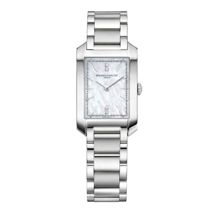 Baume & Mercier M0A10474 Hampton Diamond Set Bracelet Watch - W35110
