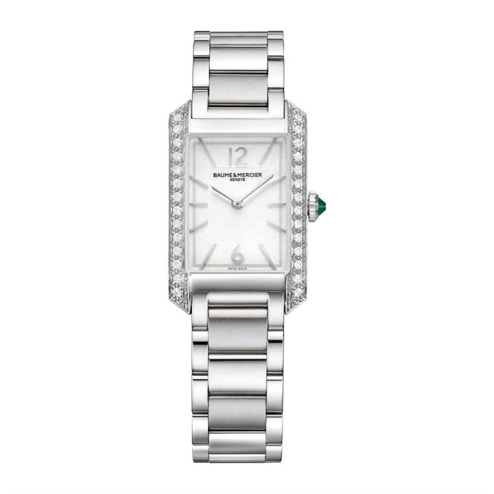 Baume & Mercier M0A10631 Hampton Diamond Set Bracelet Watch - W35113