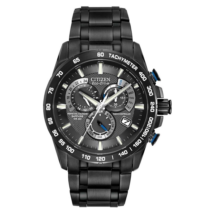 Citizen AT4007-54E Perpetual Chronograph A-T Bracelet Watch - W3701