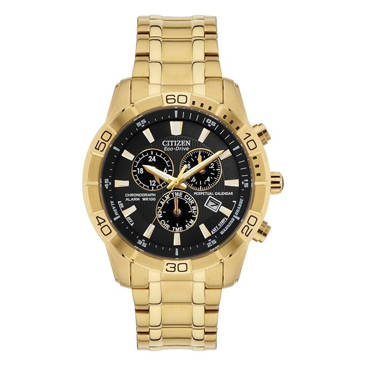 Citizen BL5452-59F Eco-Drive Perpetual Calendar Chronograph Bracelet Watch - W3824