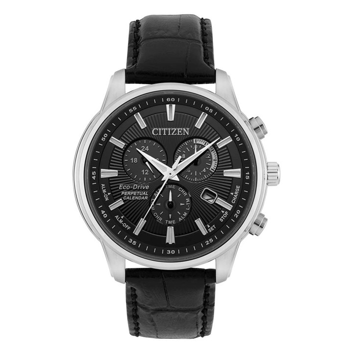 Citizen BL5421-01E Perpetual Calendar Black Strap Watch - W38388