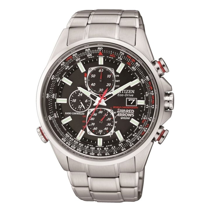 Citizen AT8060-50E Red Arrows World Chronograph A-T Bracelet Watch - W3838