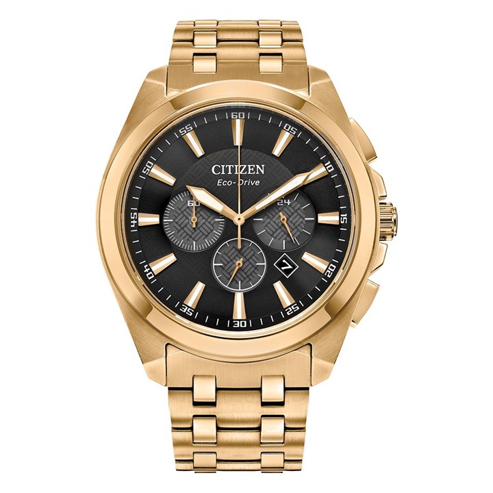Citizen CA4512-50E Gold Tone Chronograph Bracelet Watch - W38419