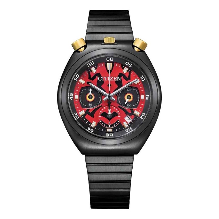 Citizen AN3668-55W Star Wars Darth Maul Black IP Bracelet Watch - W38436