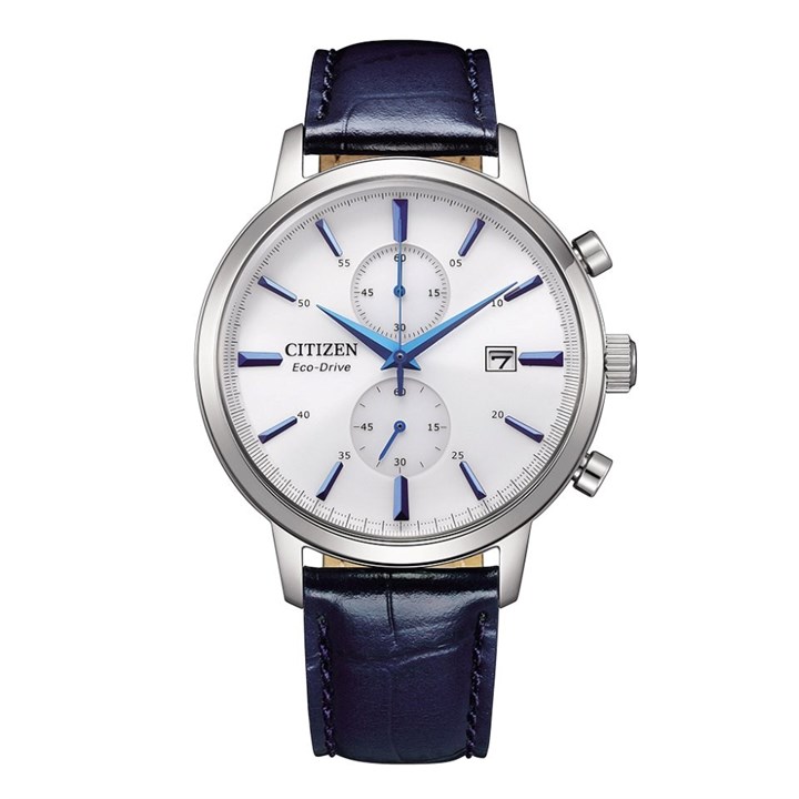 Citizen CA7069-16A Chronograph Eco-Drive Leather Strap Watch - W38458