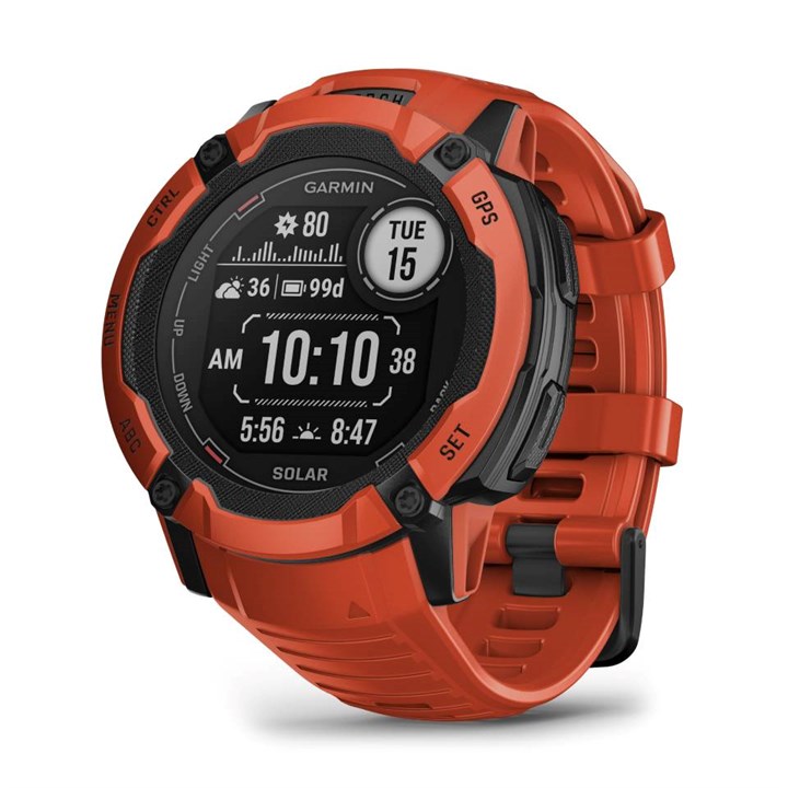 Garmin 010-02805-01 Instinct 2X Solar Flame Red GPS Smartwatch - W47384