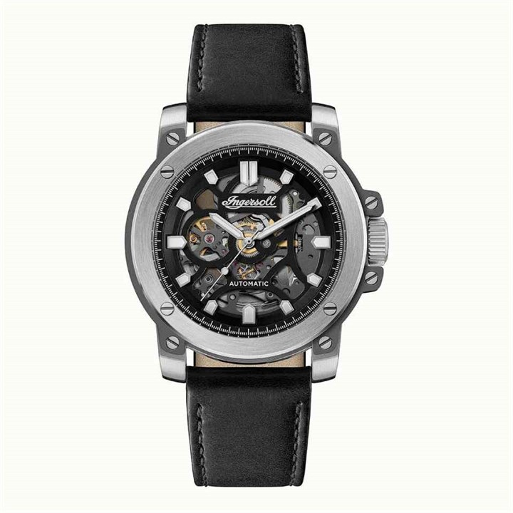 Ingersoll I14401 The Freestyle Automatic Black Leather Strap Watch - W4990