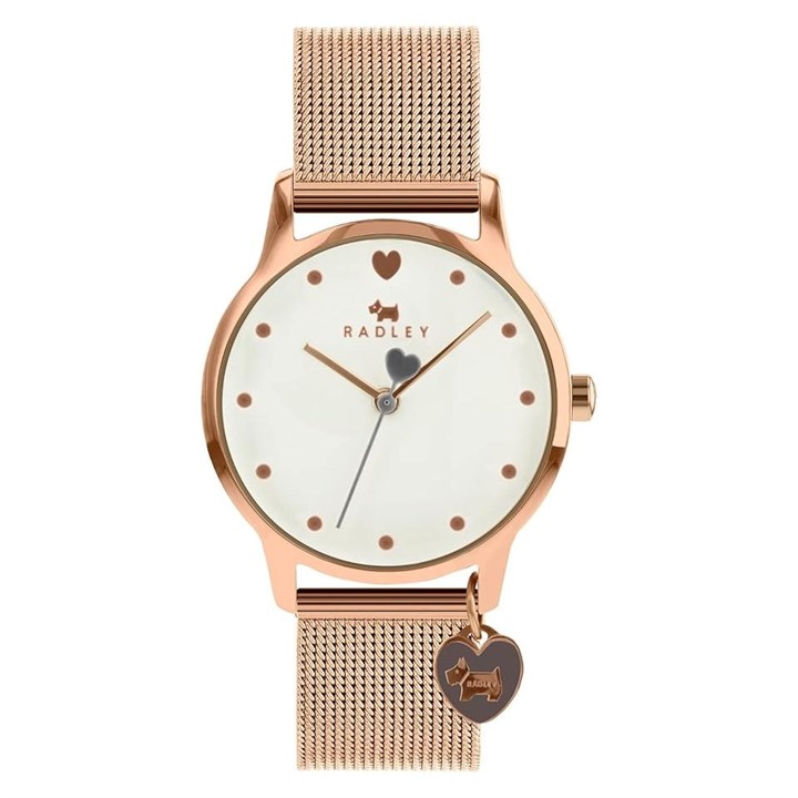 Radley RY4368S Rose Gold Plated Mesh Strap Watch - W51149