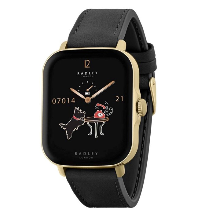 Radley RYS20-2162 Series 20 Gold Tone Black Leather Strap Smart Watch - W51604