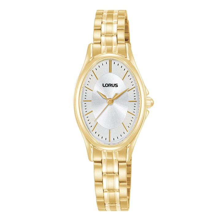 Lorus RRX88JX9 Gold Tone Oval Case Bracelet Watch - W58218