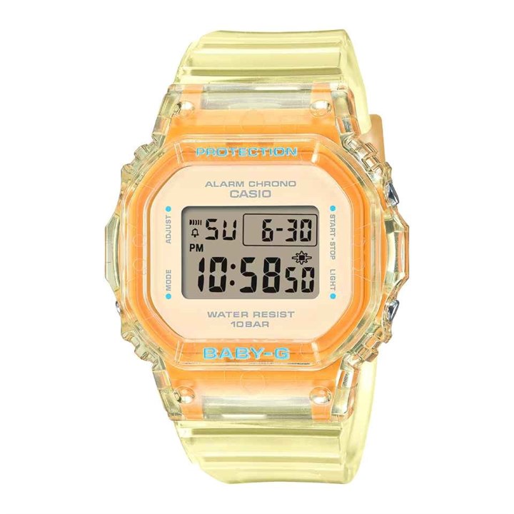 Casio Baby-G BGD-565SJ-9ER Yellow Jelly Strap Watch - W59183