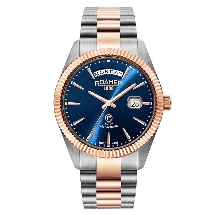 Roamer 981662 47 45 90 Primeline Daydate Two Tone Watch - W60147