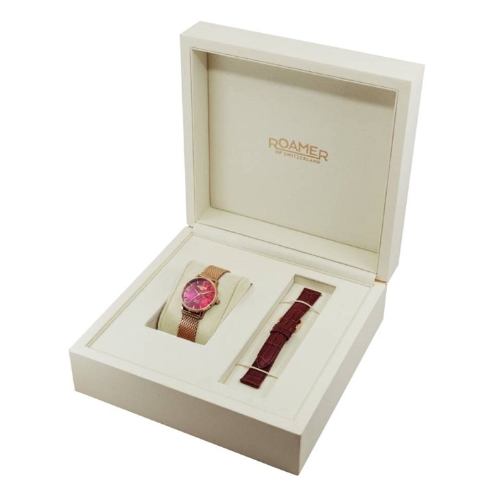 Roamer 989847 46 60 05 Valais Red Watch With Interchangeable Strap - W60281