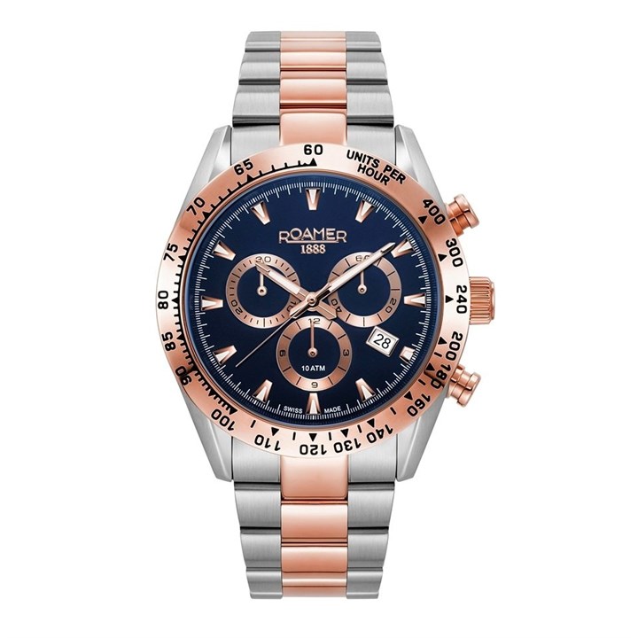 Roamer 850837 49 45 20 Monza 100 Two Tone Bracelet Watch - W60311