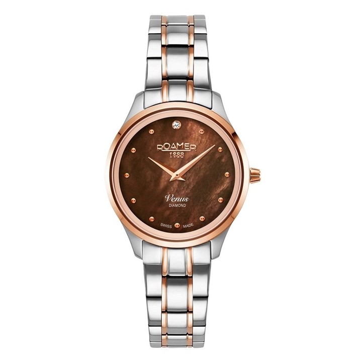 Roamer 601857 49 79 20 Venus Diamond Two Tone Bracelet Watch - W60315