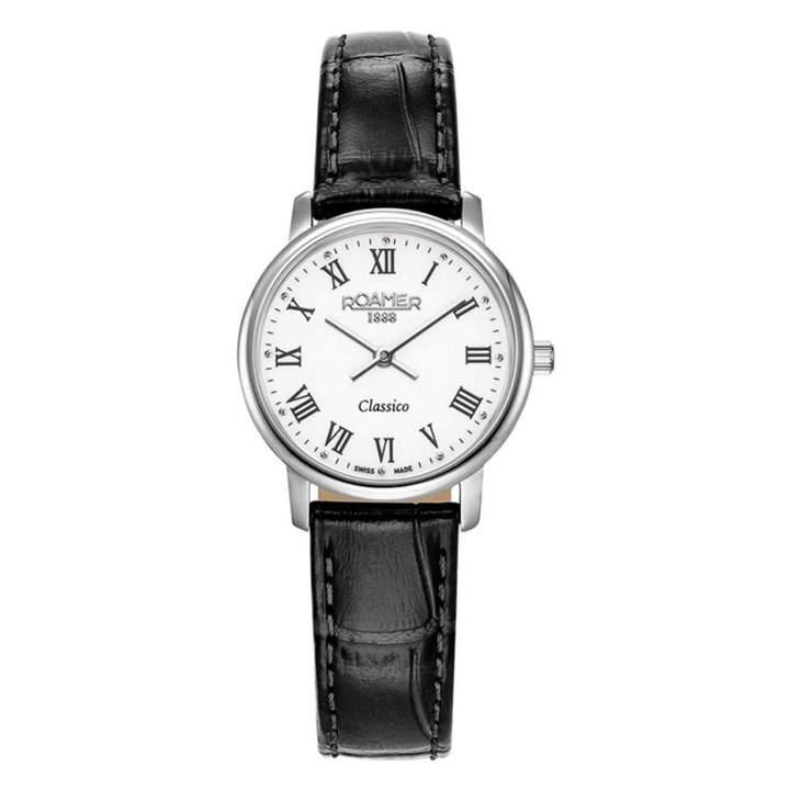 Roamer 971857 41 25 05 Classico Black Leather Strap Watch - W60327