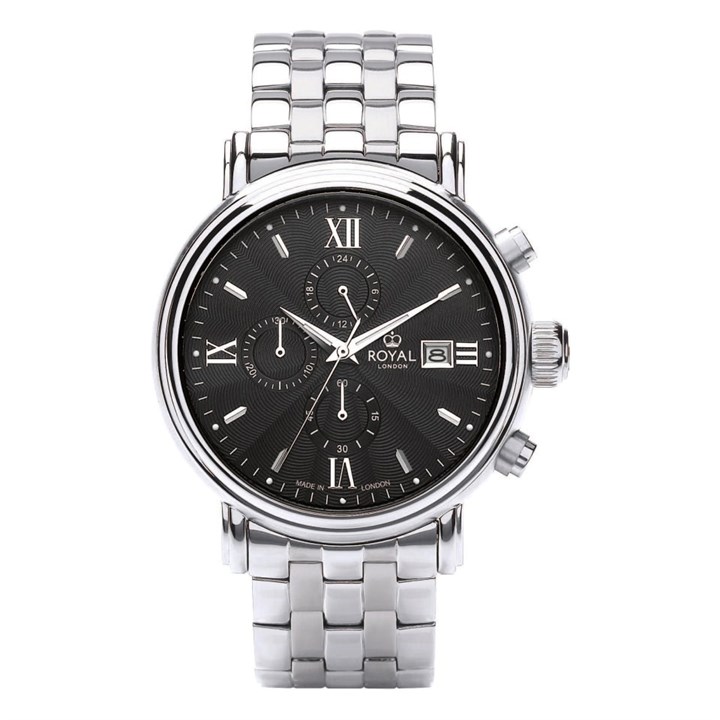 Royal London 41442-05 Black Dial Bracelet Watch - W61124