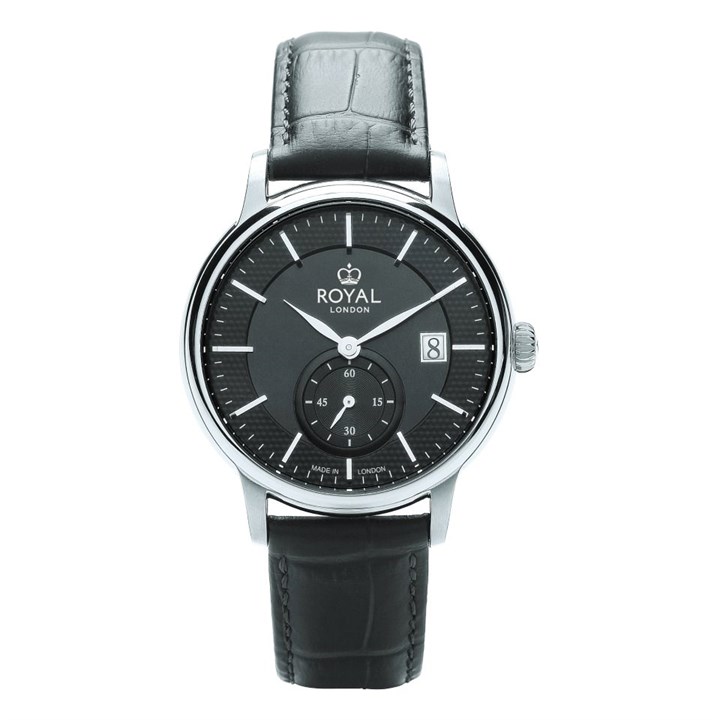 Royal London 41500-02 Black Leather Strap Watch - W61134