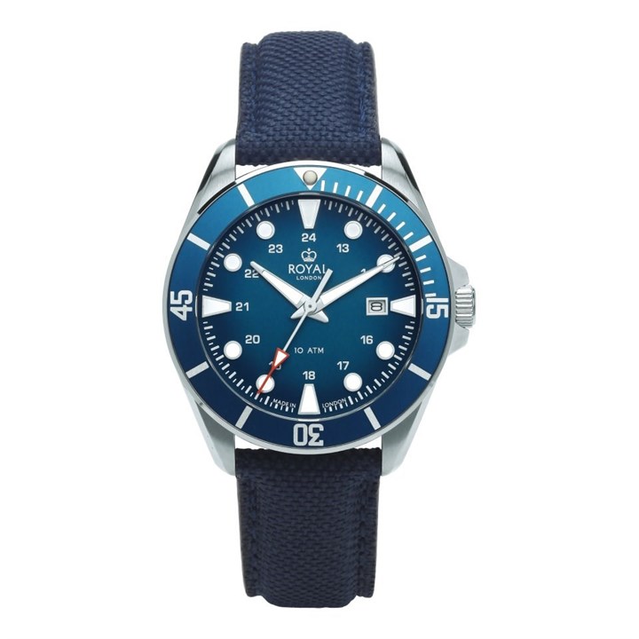 Royal London 41517-04 Blue Fabric Strap Watch - W61140