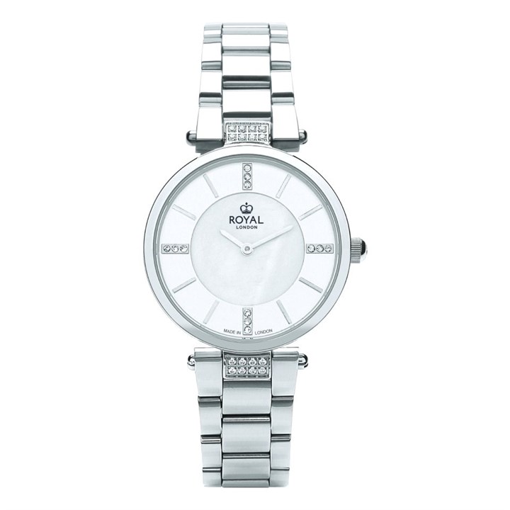 Royal London 21425-01 Stone Set Bracelet Watch - W61142