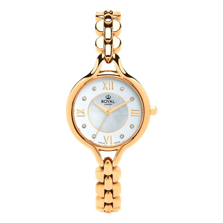 Royal London 21427-03 Gold Plated Bracelet Watch - W61143