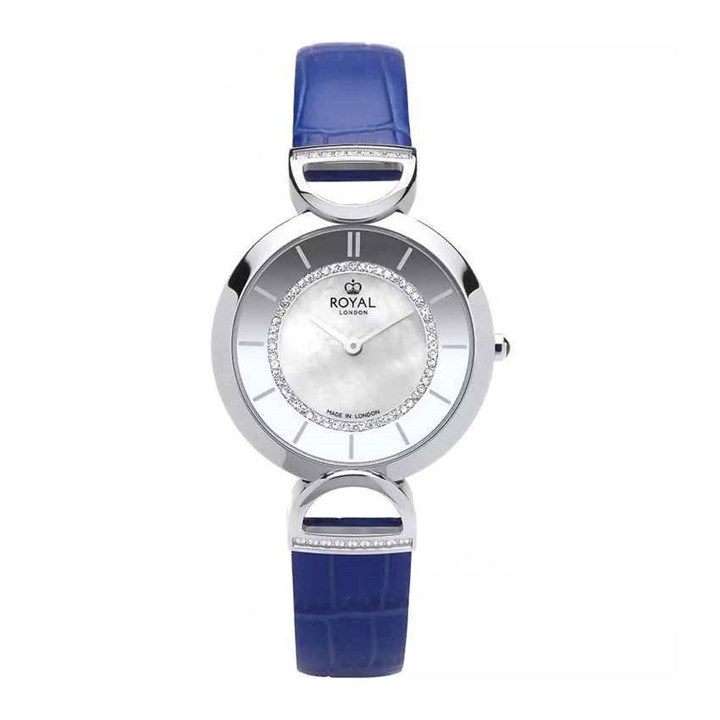 Royal London 21430-04 Blue Leather Strap Watch - W61144