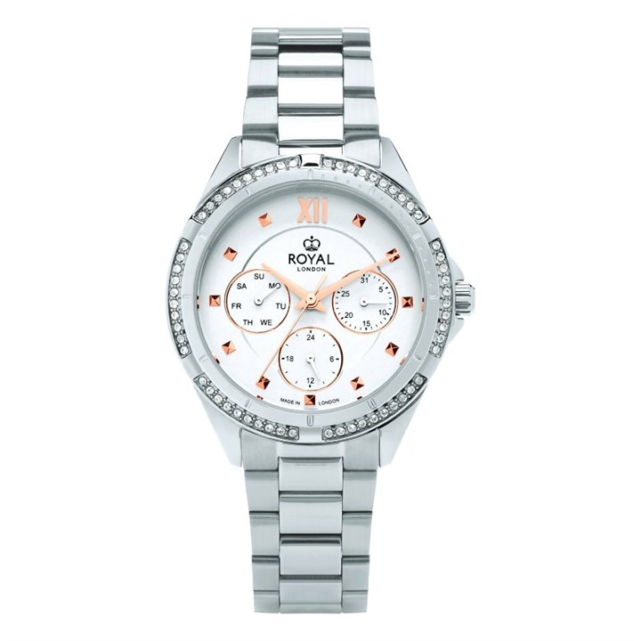 Royal London 21437-02 Stone Set Bracelet Watch - W61146