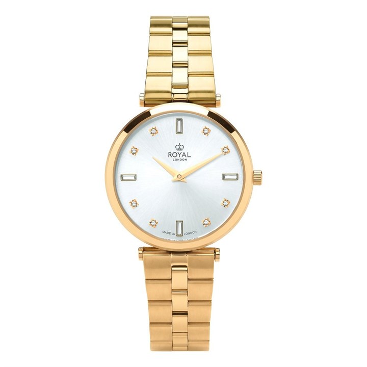 Royal London 21477-08 Gold Plated Bracelet Watch - W61150