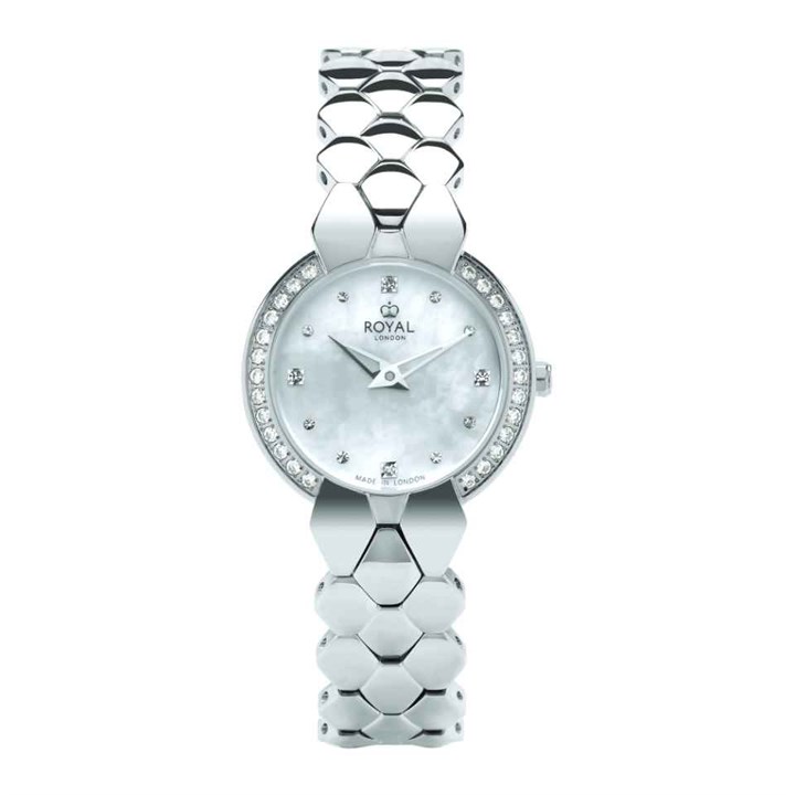 Royal London 21429-02 Stone Set Bracelet Watch - W61155