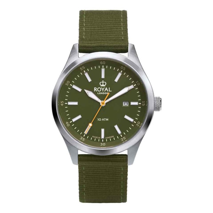 Royal London 41511-04 Green Strap Watch - W61157
