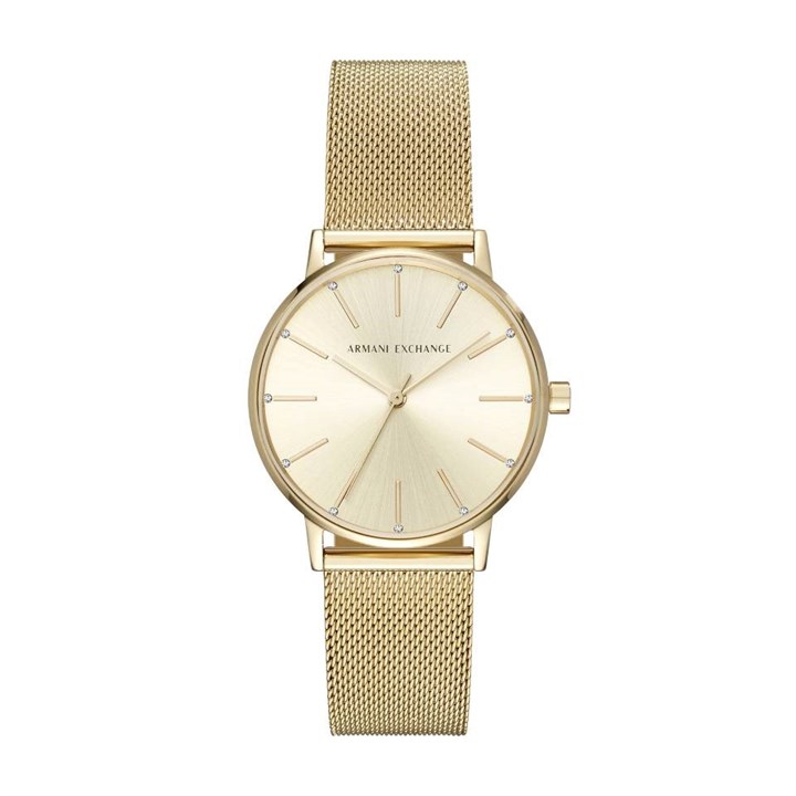 Armani Exchange AX5536 Gold Plated Mesh Strap Watch - W62113