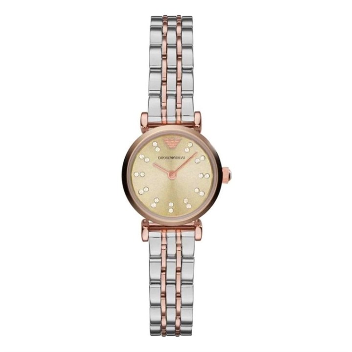 Emporio Armani AR1841 Gianni Two Tone Bracelet Watch - W62159