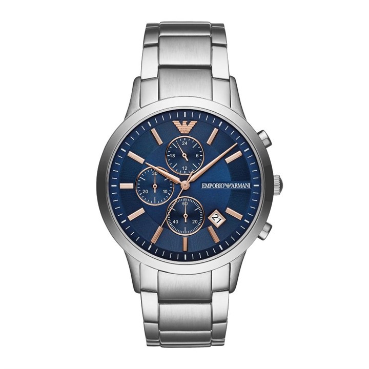 Emporio Armani AR11458 Chronograph Blue Dial Bracelet Watch - W62203