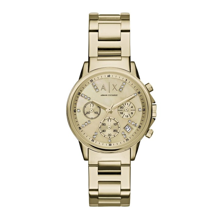 Armani Exchange AX4327 Gold Plated Chronograph Bracelet Watch - W6266