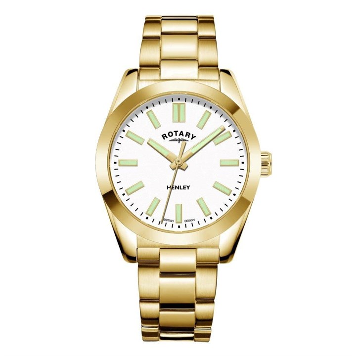 Rotary LB05283/29 Henley Gold Plated Bracelet Watch - W64170