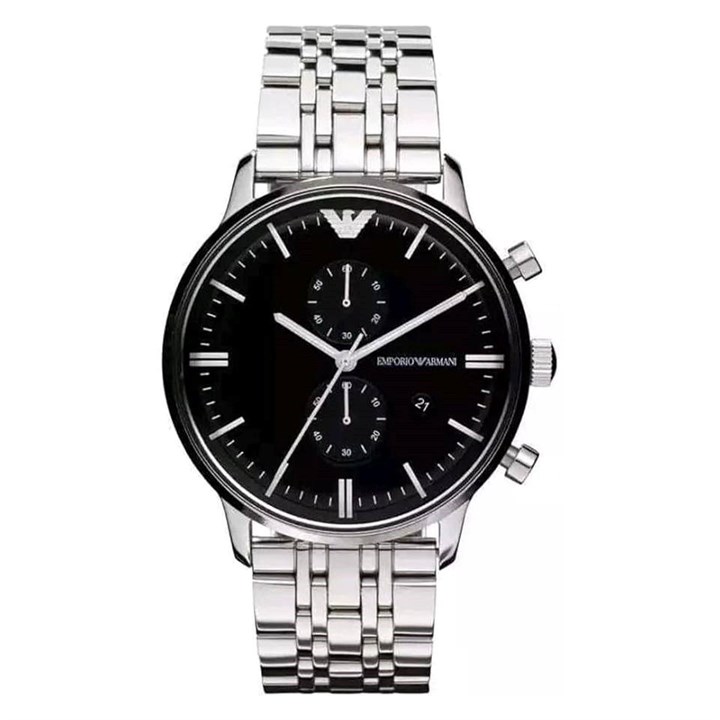 Emporio Armani AR0389 Black Dial Bracelet Watch - W65213