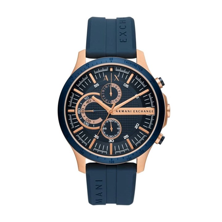 Armani Exchange AX2440 Chronograph Blue Silicone Strap Watch - W65411
