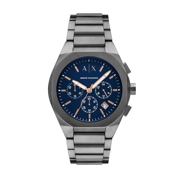 Armani Exchange AX4182 Gun IP Chronograph Bracelet Watch - W65449