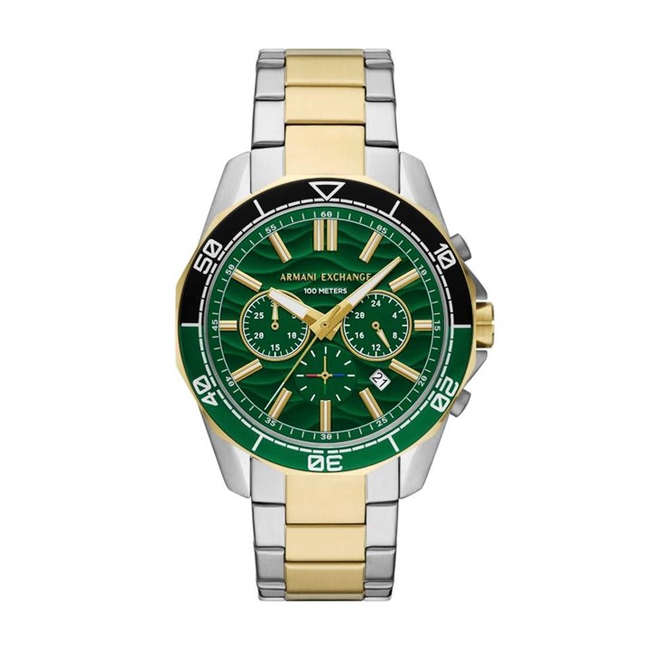 Armani Exchange AX1966 Chronograph Two Tone Bracelet Watch - W65483
