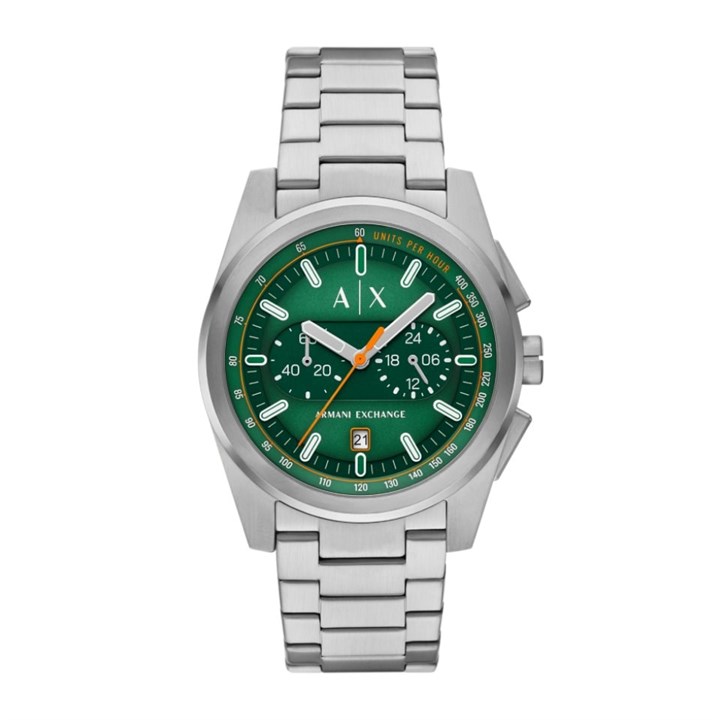 Armani Exchange AX2862 Chronograph Green Dial Bracelet Watch - W65549