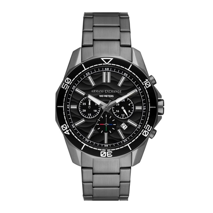 Armani Exchange AX1959 Chronograph Grey IP Bracelet Watch - W65568