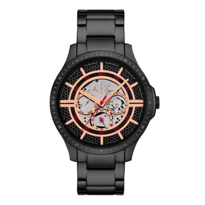 Armani Exchange AX2465 Multifunction Black IP Bracelet Watch - W65573