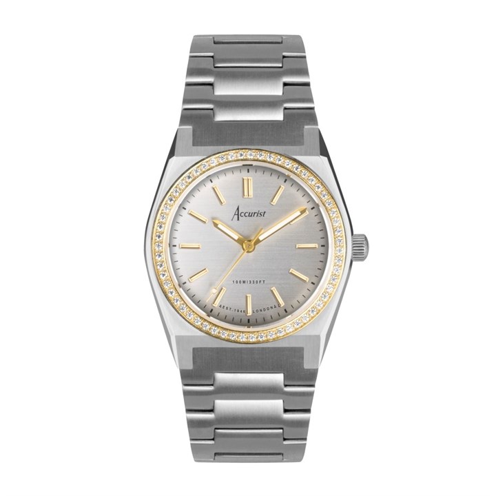 Accurist 70016 Origin Two Tone Stone Set Bracelet Watch - W72158