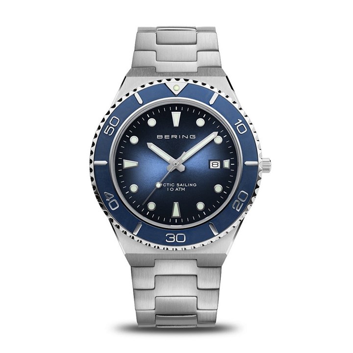 BERING 18940-707 Arctic Sailing Blue Dial Bracelet Watch - W74154