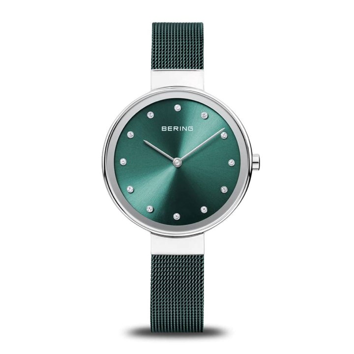 BERING 12034-808 Teal Mesh Bracelet Watch - W74211