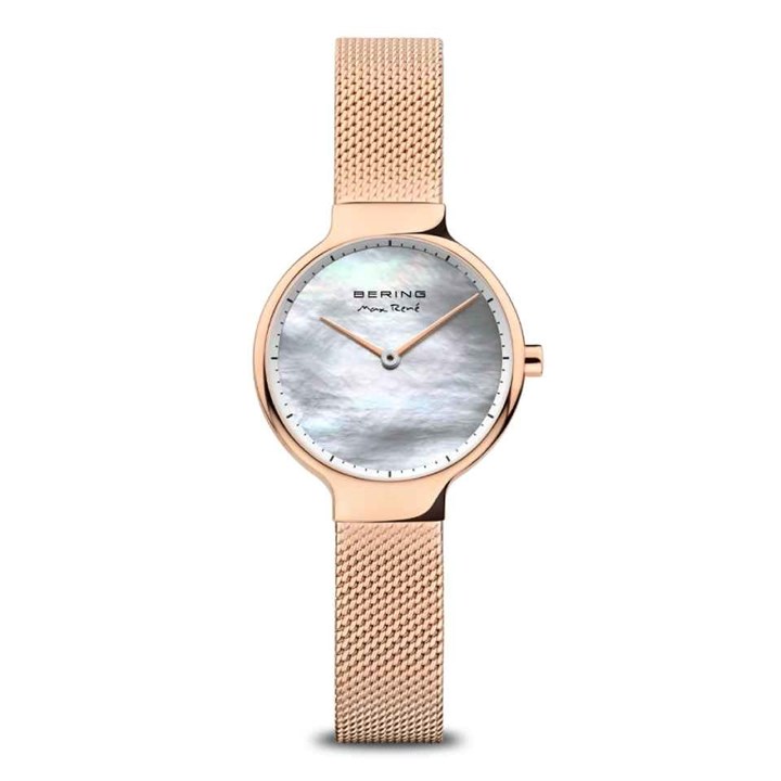 BERING 15527-364 Rose Tone Mesh Bracelet Watch - W74234