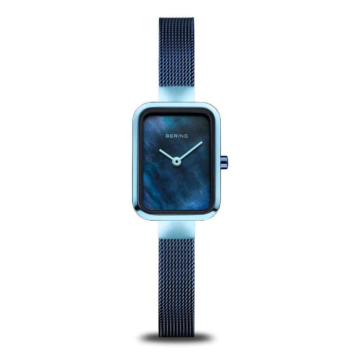 BERING 14520-398 Blue IP Mesh Bracelet Watch - W74244